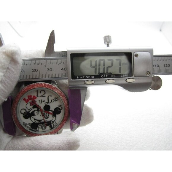 Women Mickey Mouse Minnie Quartz WR Analog 40mm Round Watch (H672) "New Battery" - Picture 2 of 9